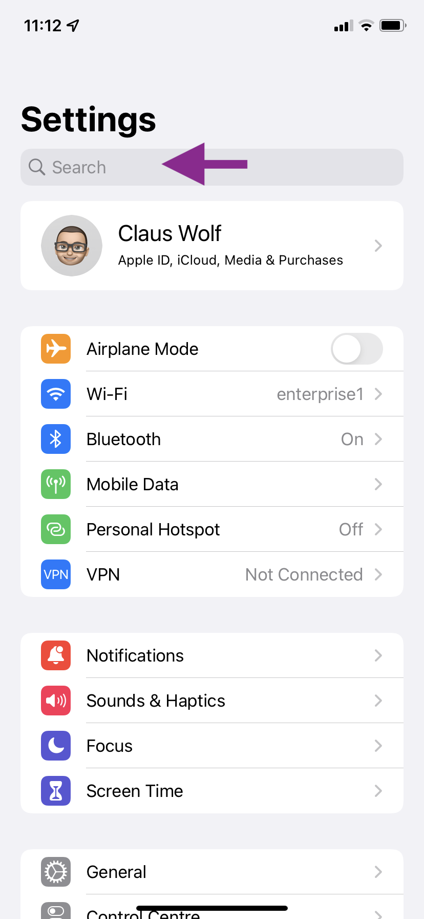 Identify Safari Settings